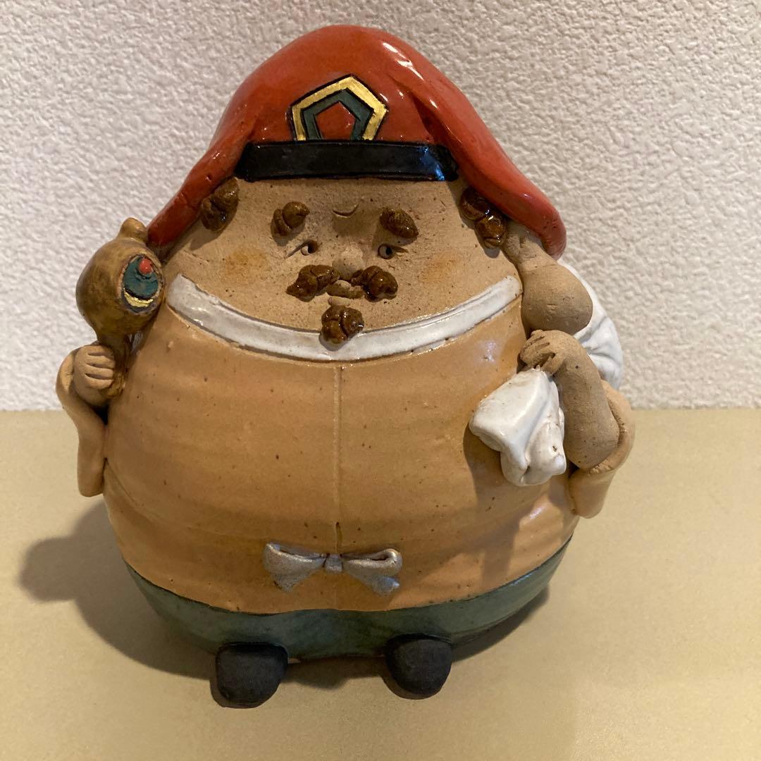 【訳あり】七福神　陶器　手作り　縁起物　作家物