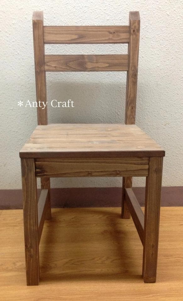 【サイズオーダー可】【引取可能】ハンドメイド 木製チェア 幅40cm UN/UN