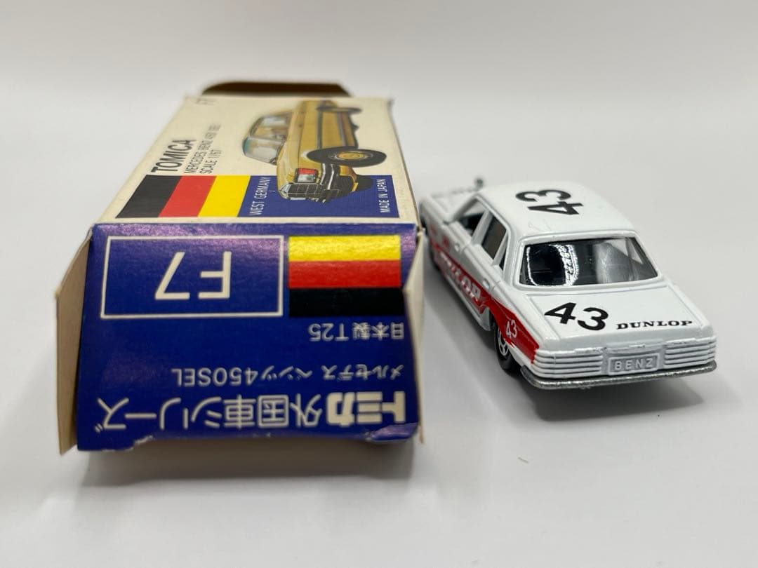 トミカ 日本製 青箱 F7 メルセデス ベンツ 450SEL グループAフェア