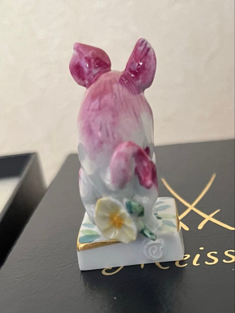 マイセン干支フィギュリン亥年新品同様ペーターシュトラングシリアルNo.9857