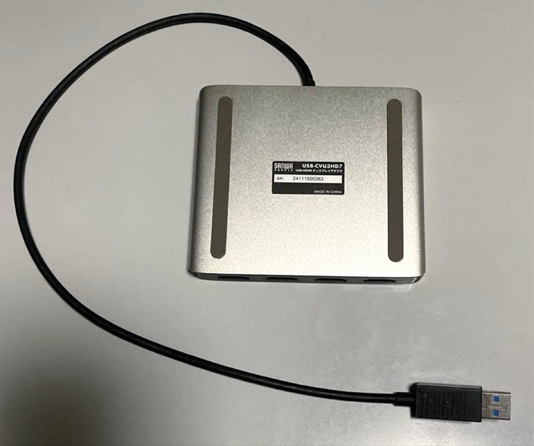 USB-HDMIディスプレイアダプタ（4画面出力） USB-CVU3HD7