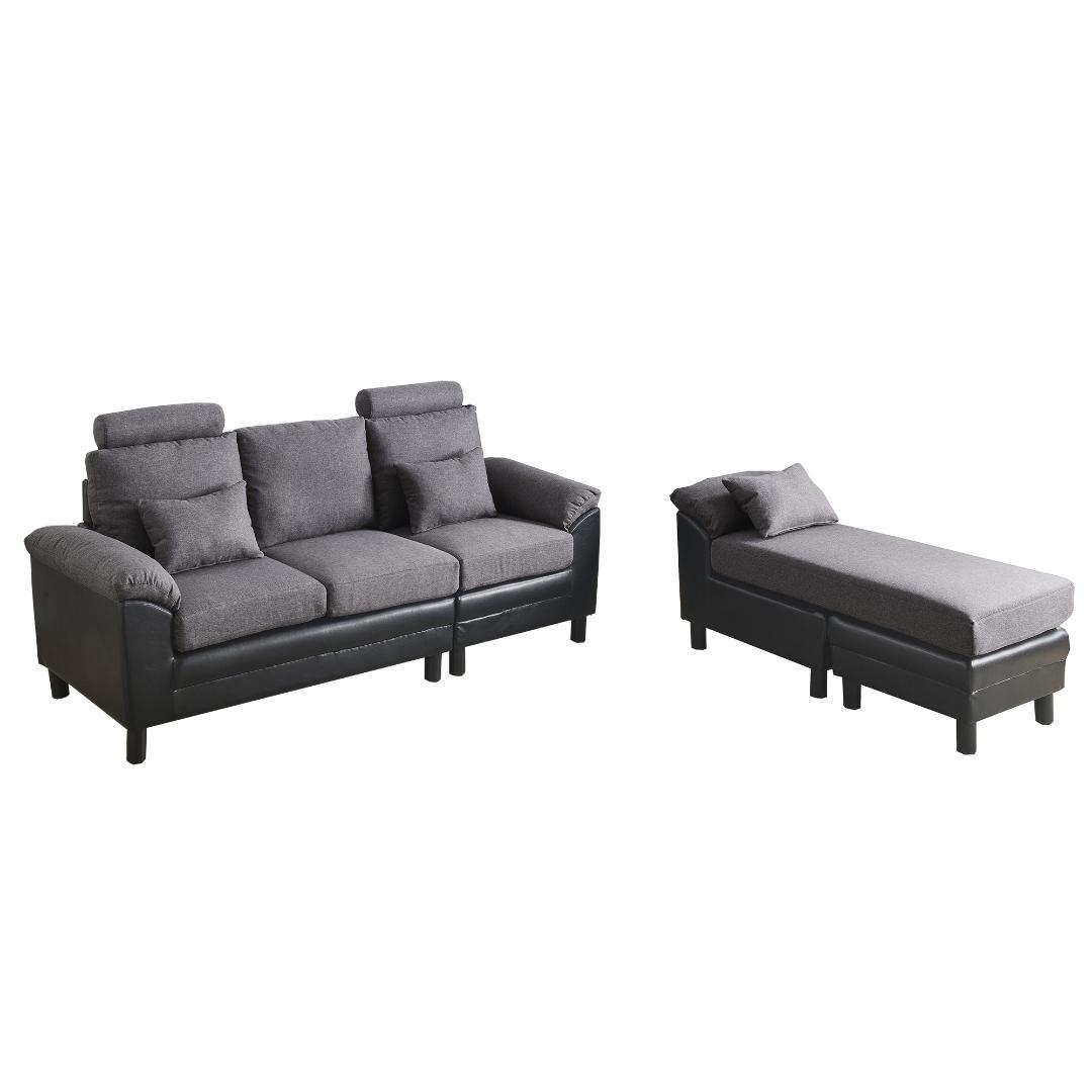 ソファー ソファ 3人掛け ハイバック ファブリック 弾力 自由レイアウト