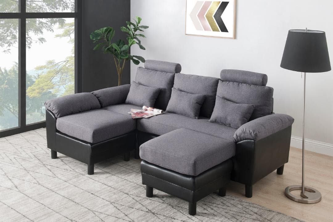 ソファー ソファ 3人掛け ハイバック ファブリック 弾力 自由レイアウト