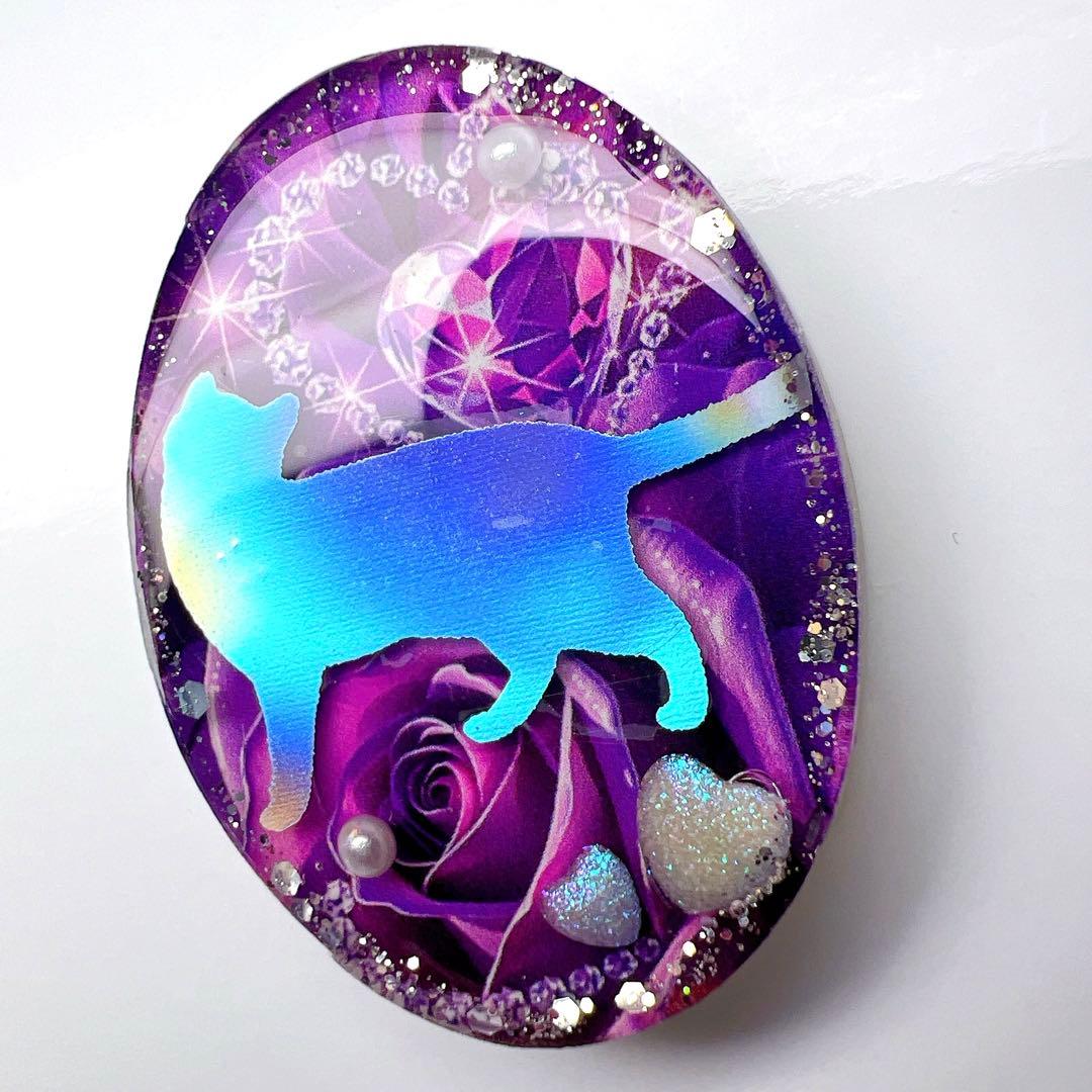 レジン ヘアゴム 猫 No.787