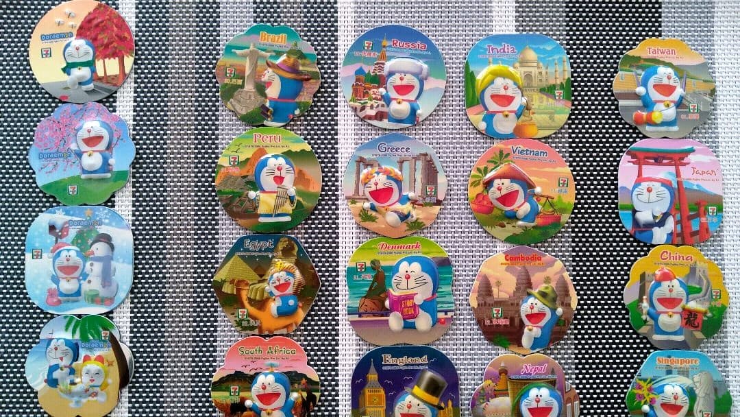 バラ売り可★ドラえもん★マグネット(オフィシャル7-11協賛品)