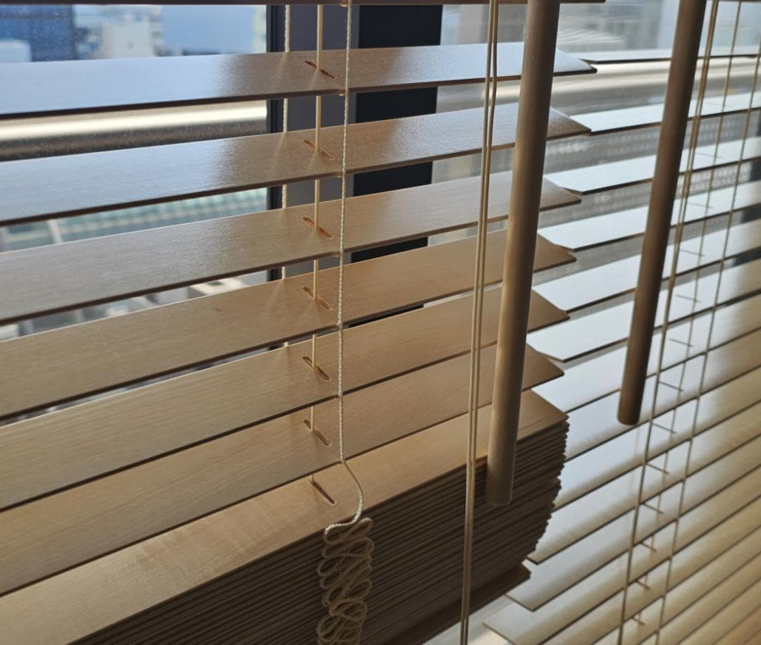 【美品】日本製・天然木 ウッドブラインド モクホーム 2個セット