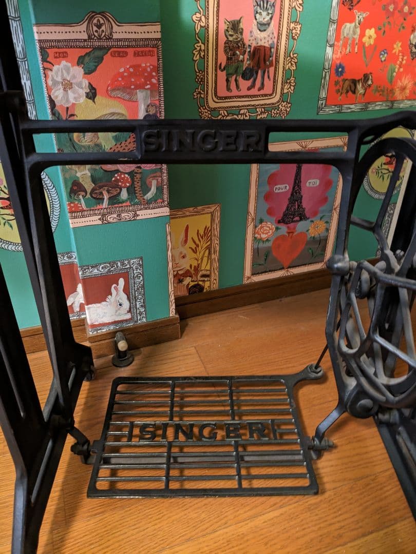 ❤希少昭和レトロ・アンティークSINGERシンガーミシン脚