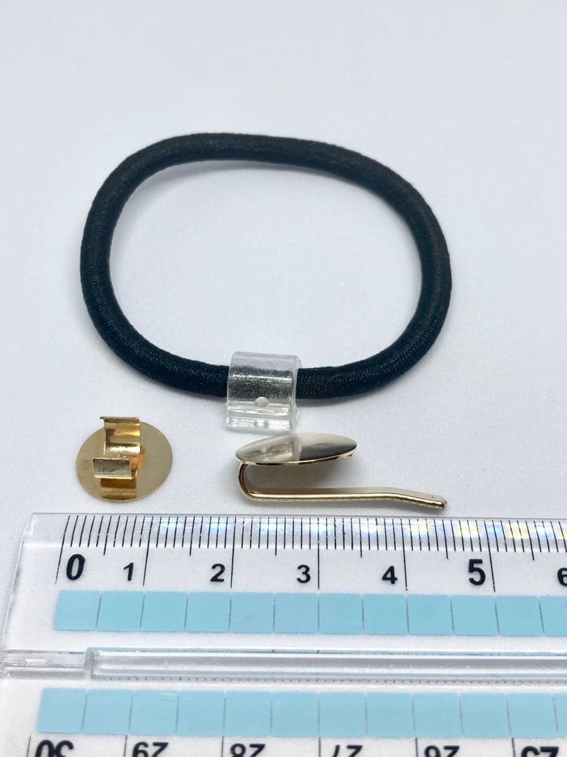 【N.669】ハンドメイドヘアゴム/ポニーフック さくら　マトリカリア　かすみ草