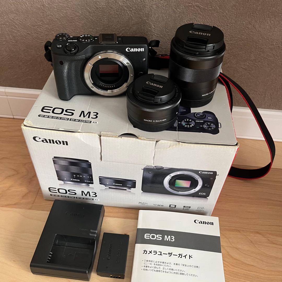 C*T様 Canon EOS M3 ミラーレスカメラ レンズ2本セット