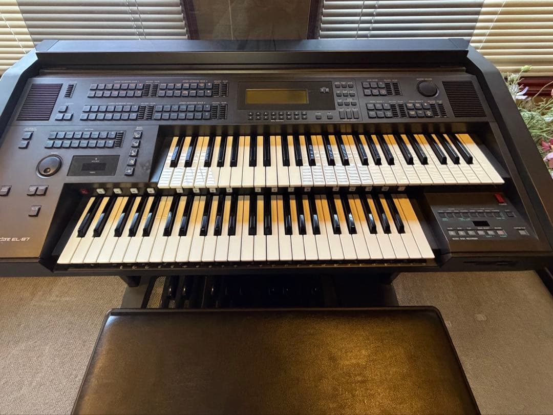 YAMAHA エレクトーン　EL-87 電子ピアノ 61鍵盤 ベンチ付き
