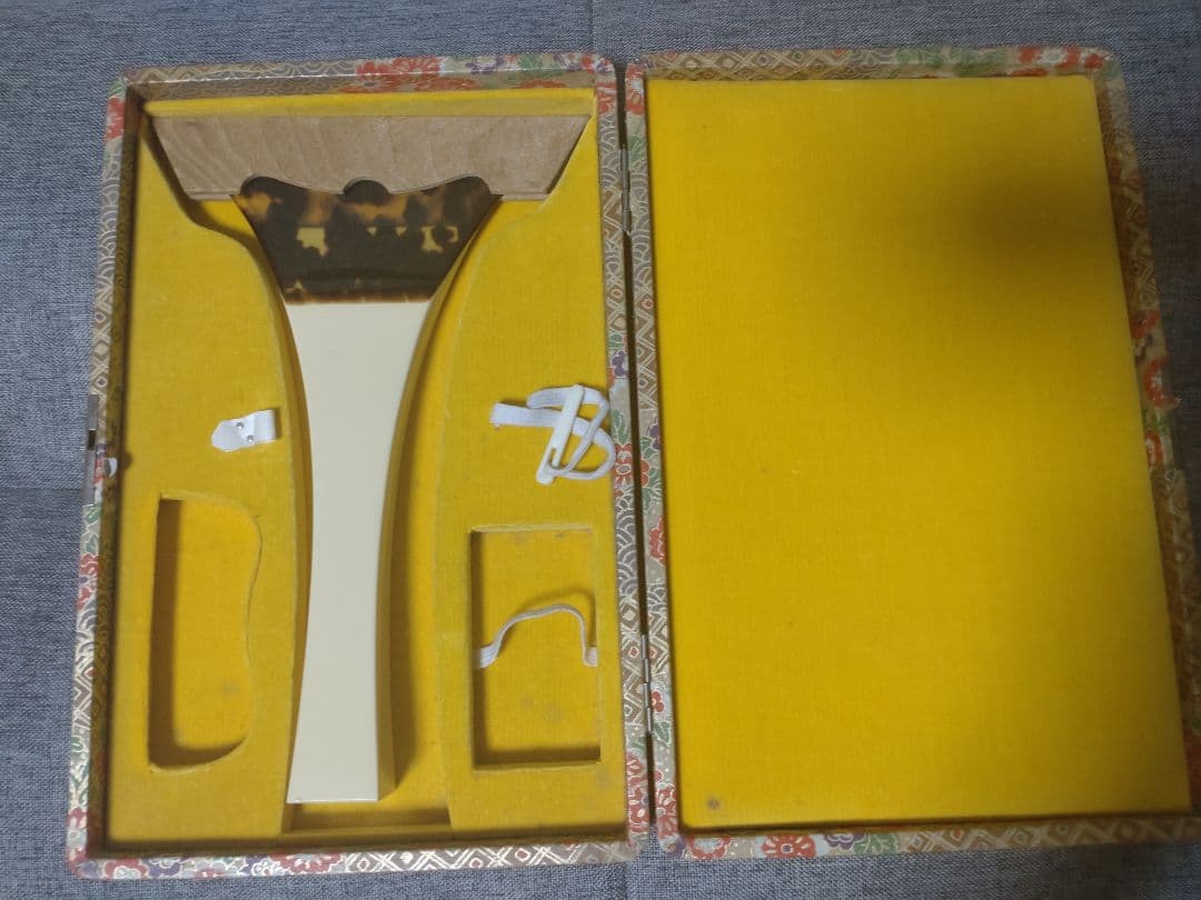 三味線バチと花柄ケースセット