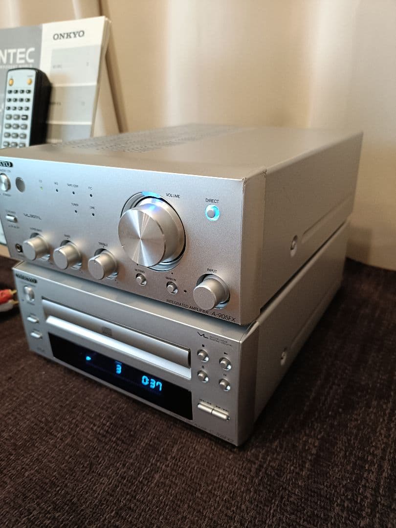 ONKYO A-905FX ,C-705FX2 ,純正リモコン セット　完動品