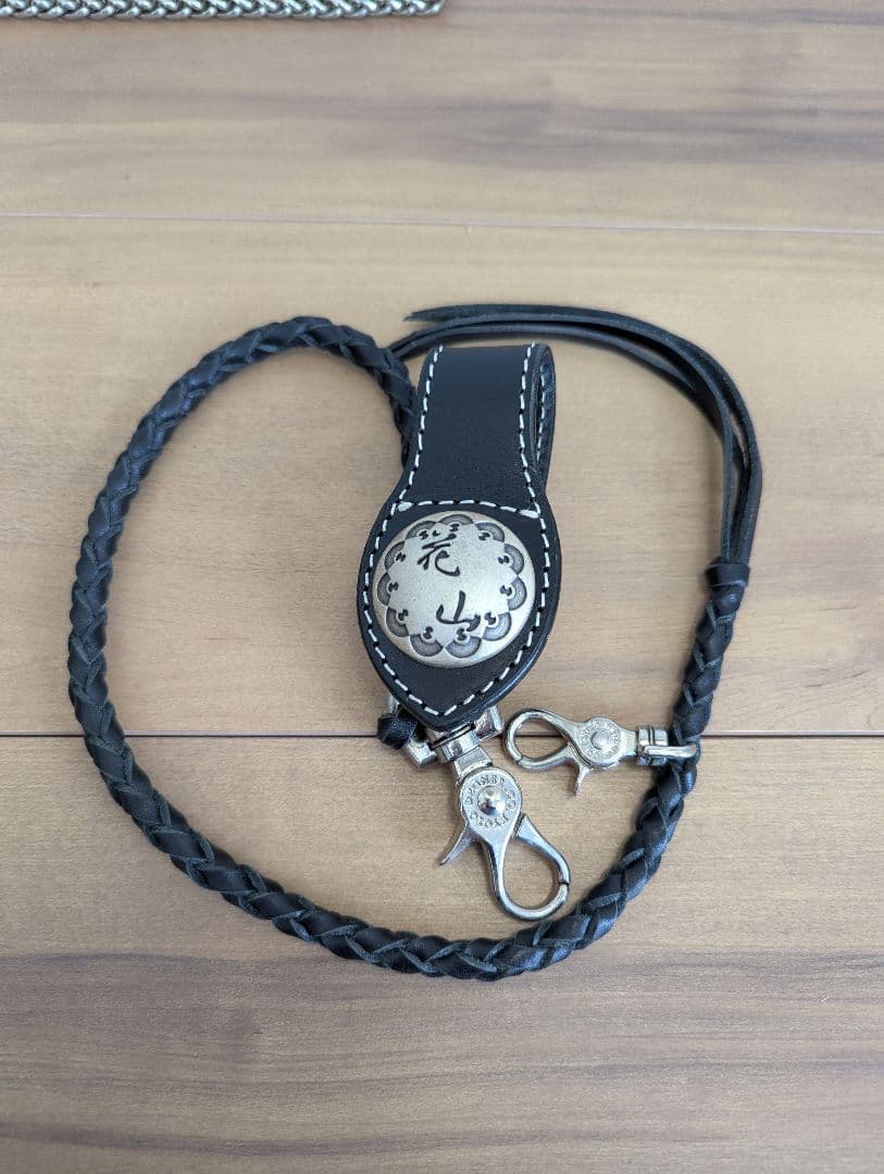 花山 KAZAN 和柄 金魚 長財布 レザーウォレット チェーン・木箱付き