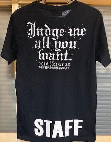 氷室京介 LG 東京ファイナル限定! 本人着用同モデル! スタッフTシャツ!