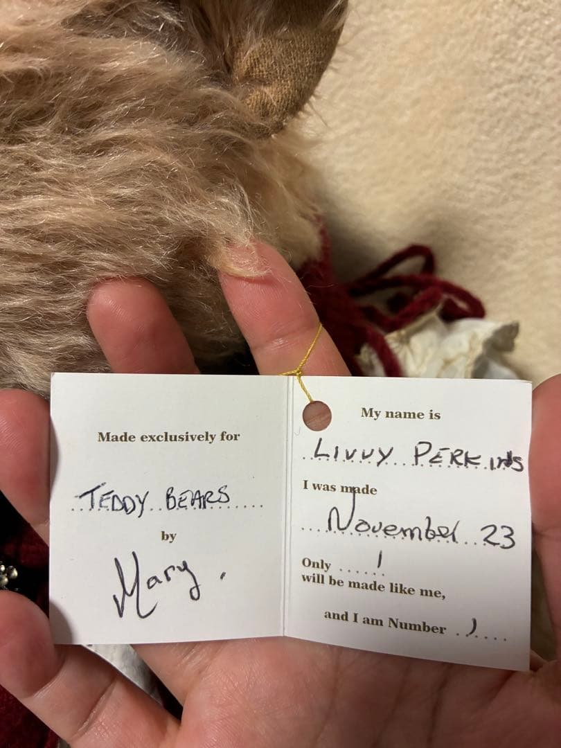 フォーゲットミーノット　テディベア