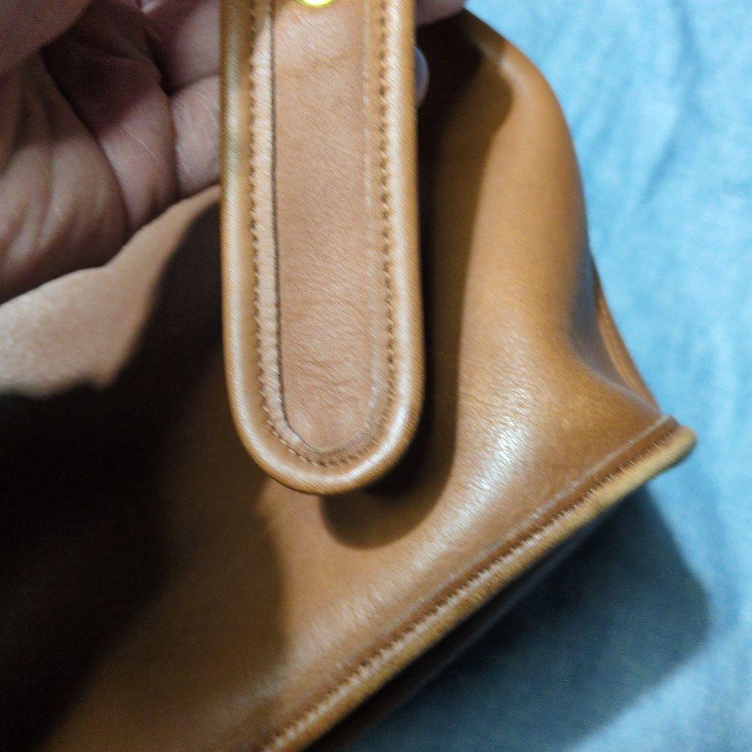 COACH　オールドコーチ　グローブレザーショルダーバッグ　巾着　USA製