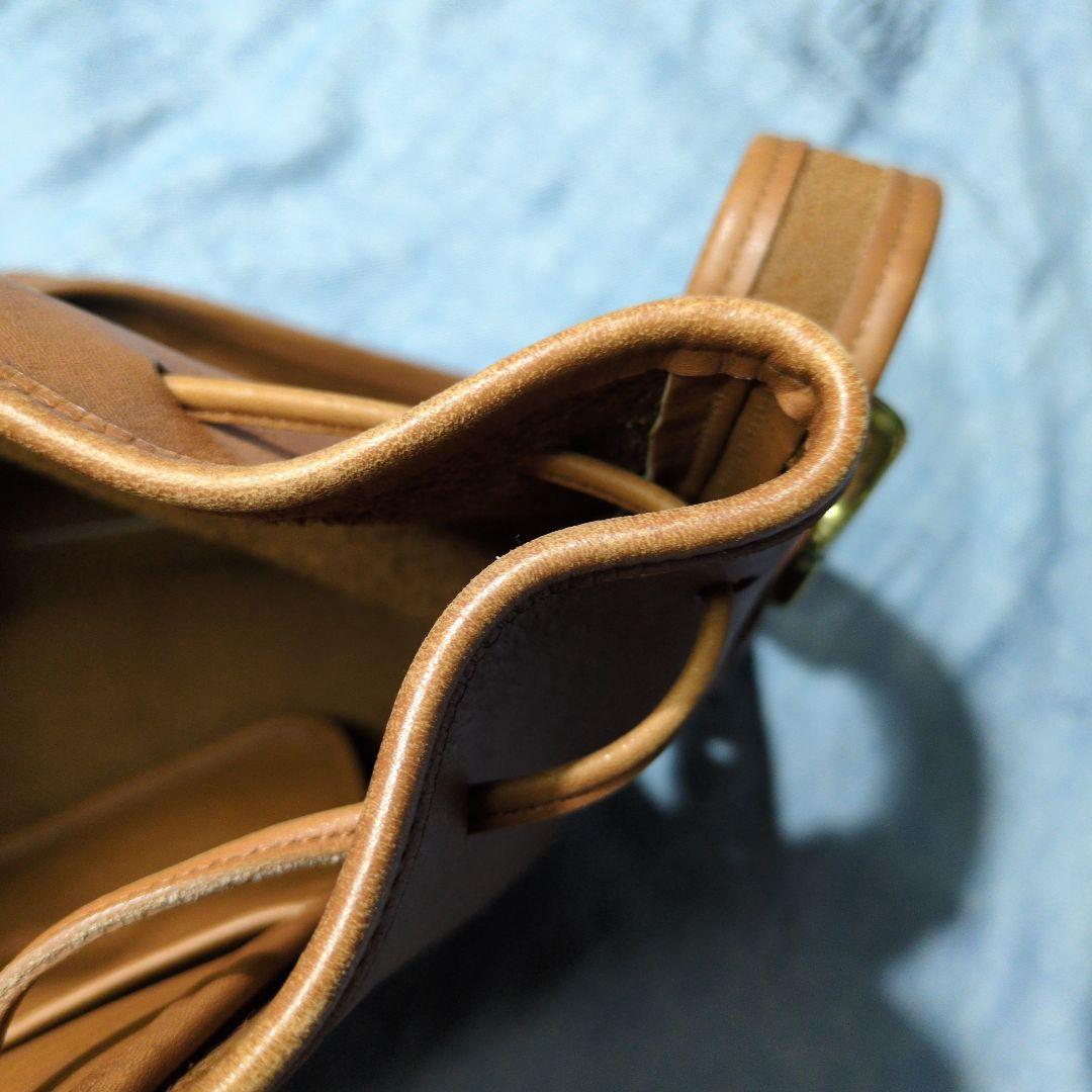 COACH　オールドコーチ　グローブレザーショルダーバッグ　巾着　USA製