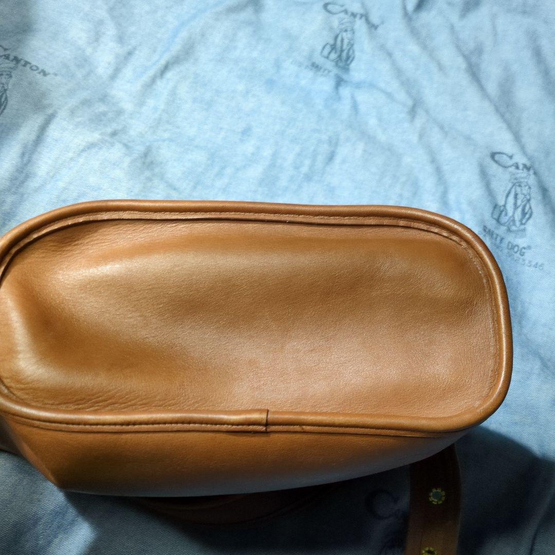 COACH　オールドコーチ　グローブレザーショルダーバッグ　巾着　USA製