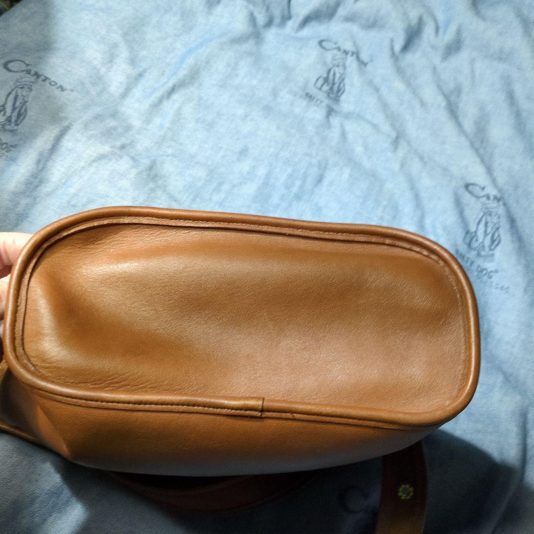 COACH　オールドコーチ　グローブレザーショルダーバッグ　巾着　USA製