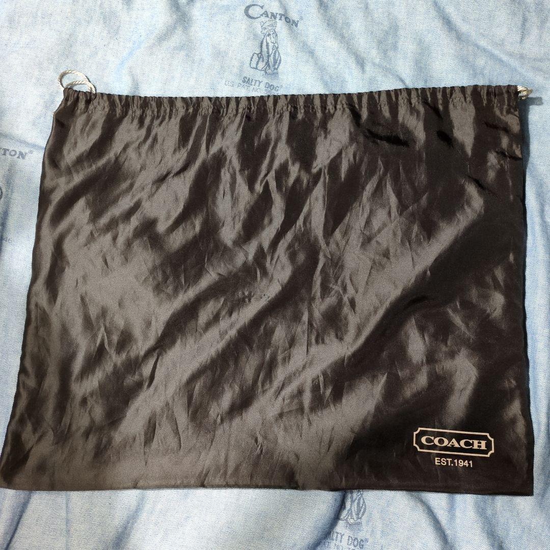 COACH　オールドコーチ　グローブレザーショルダーバッグ　巾着　USA製