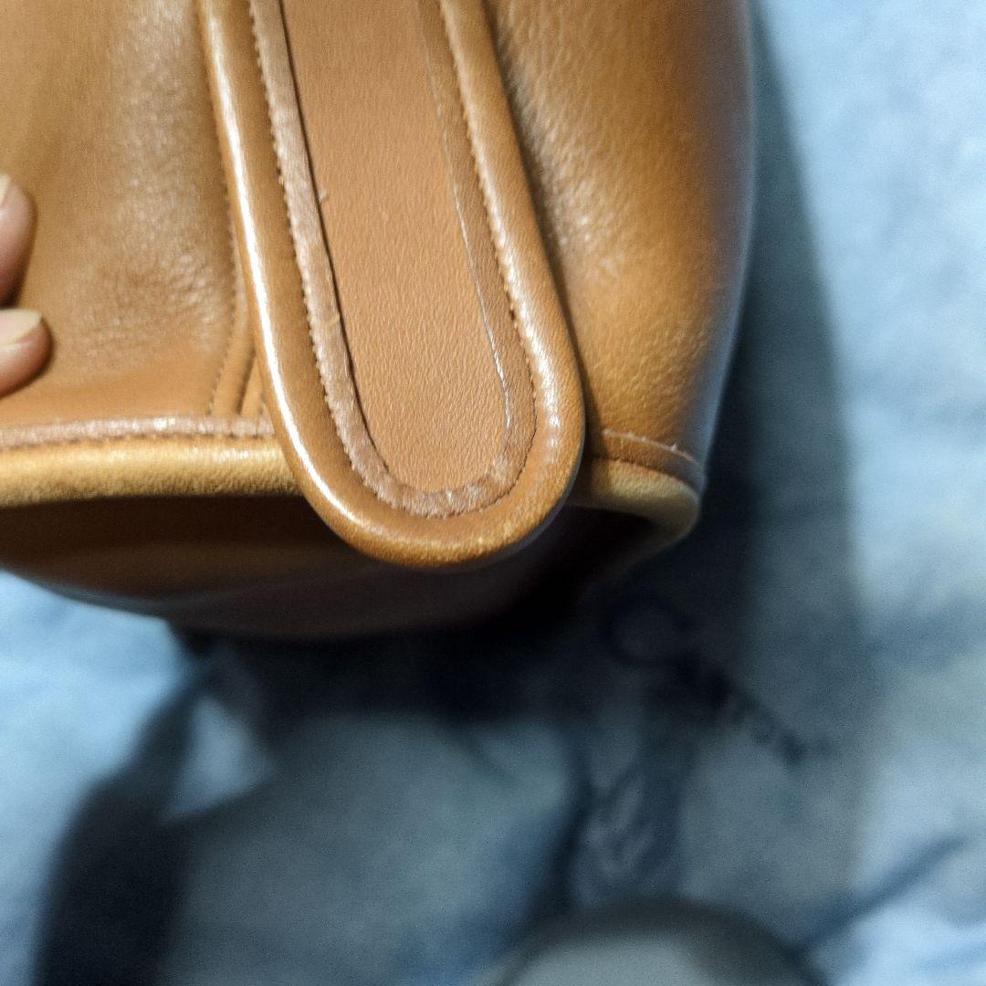 COACH　オールドコーチ　グローブレザーショルダーバッグ　巾着　USA製