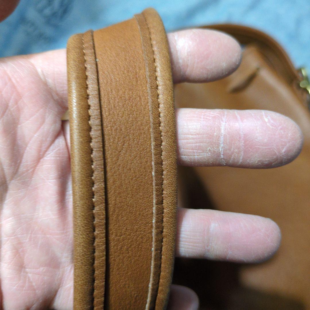 COACH　オールドコーチ　グローブレザーショルダーバッグ　巾着　USA製