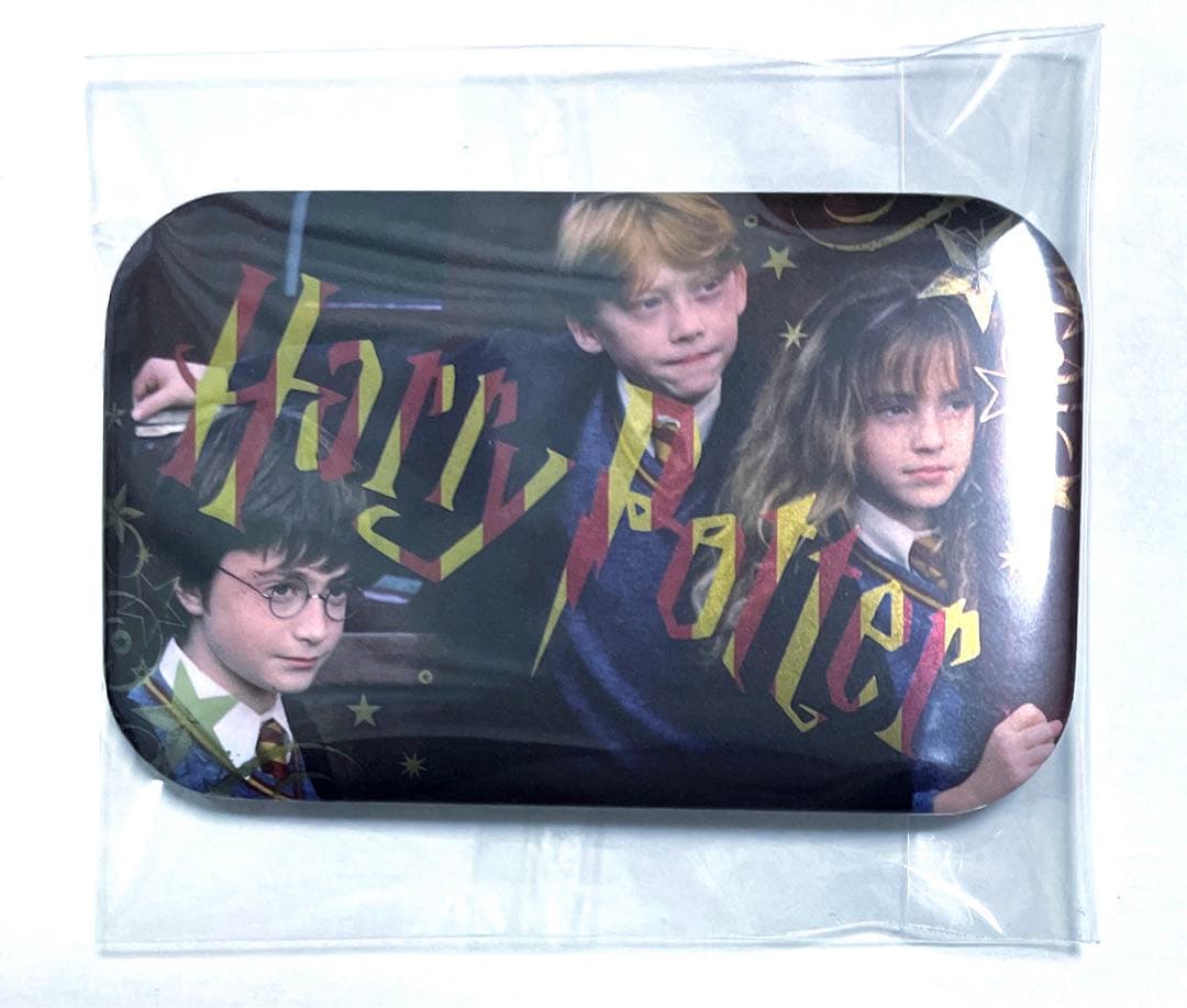 ロン ハーマイオニー ハリーポッター HarryPotter スクエア 缶バッジ