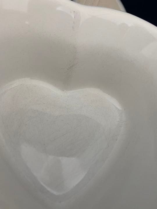 ル・クルーゼ　ハート　ラムカンダムール　ホワイト　蓋なし６客セットルクルーゼ