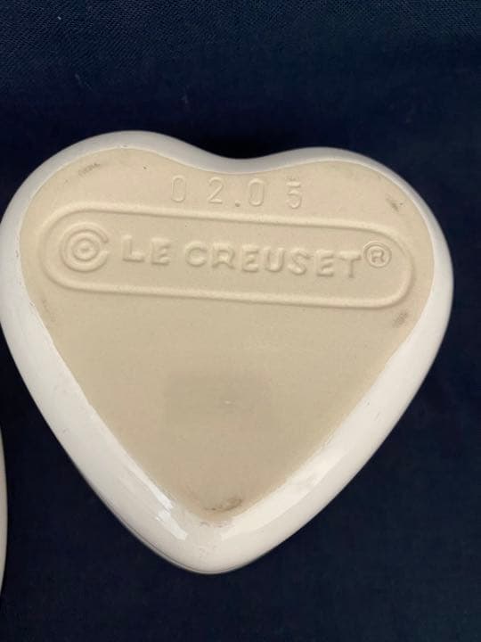 ル・クルーゼ　ハート　ラムカンダムール　ホワイト　蓋なし６客セットルクルーゼ