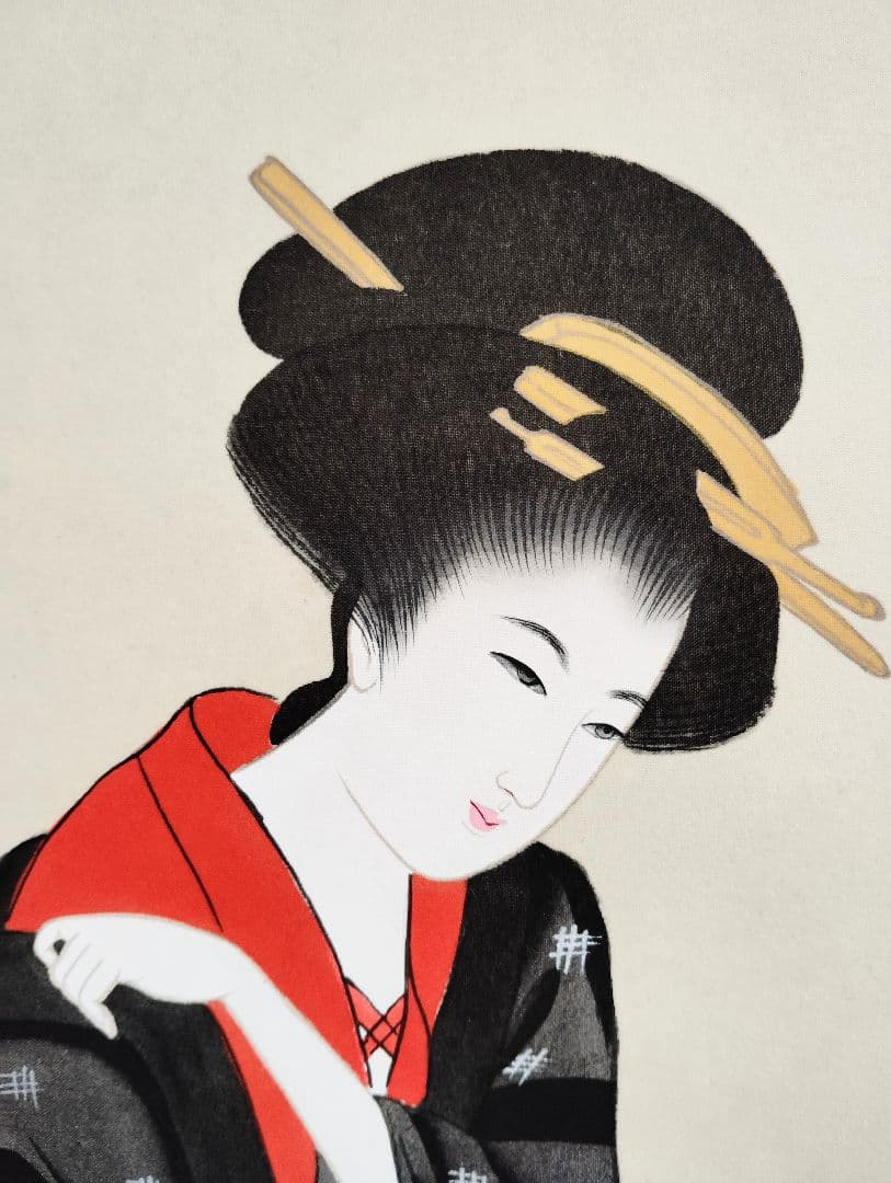 3-8　掛け軸　無銘　美人画