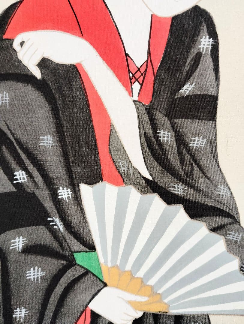 3-8　掛け軸　無銘　美人画