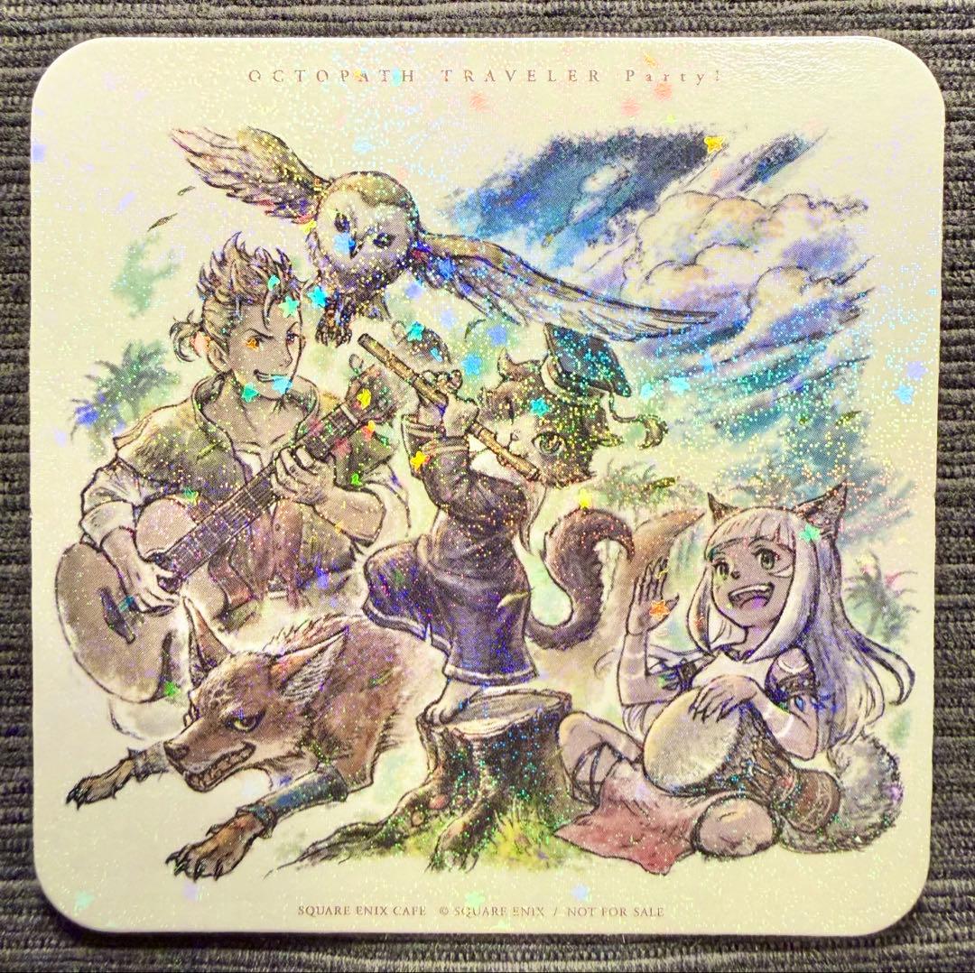 オクトパストラベラー コラボ カフェ特典コースター：前期コンプセット
