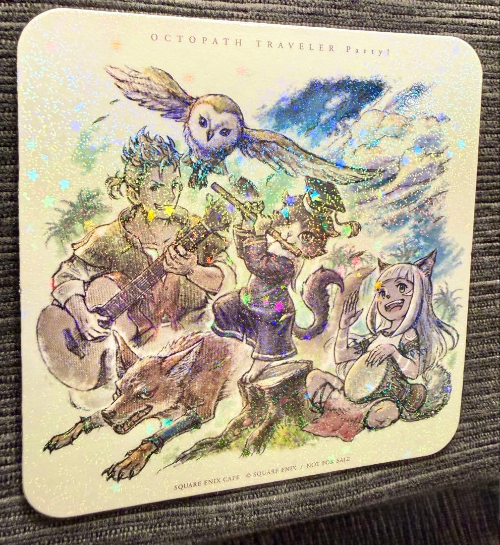 オクトパストラベラー コラボ カフェ特典コースター：前期コンプセット