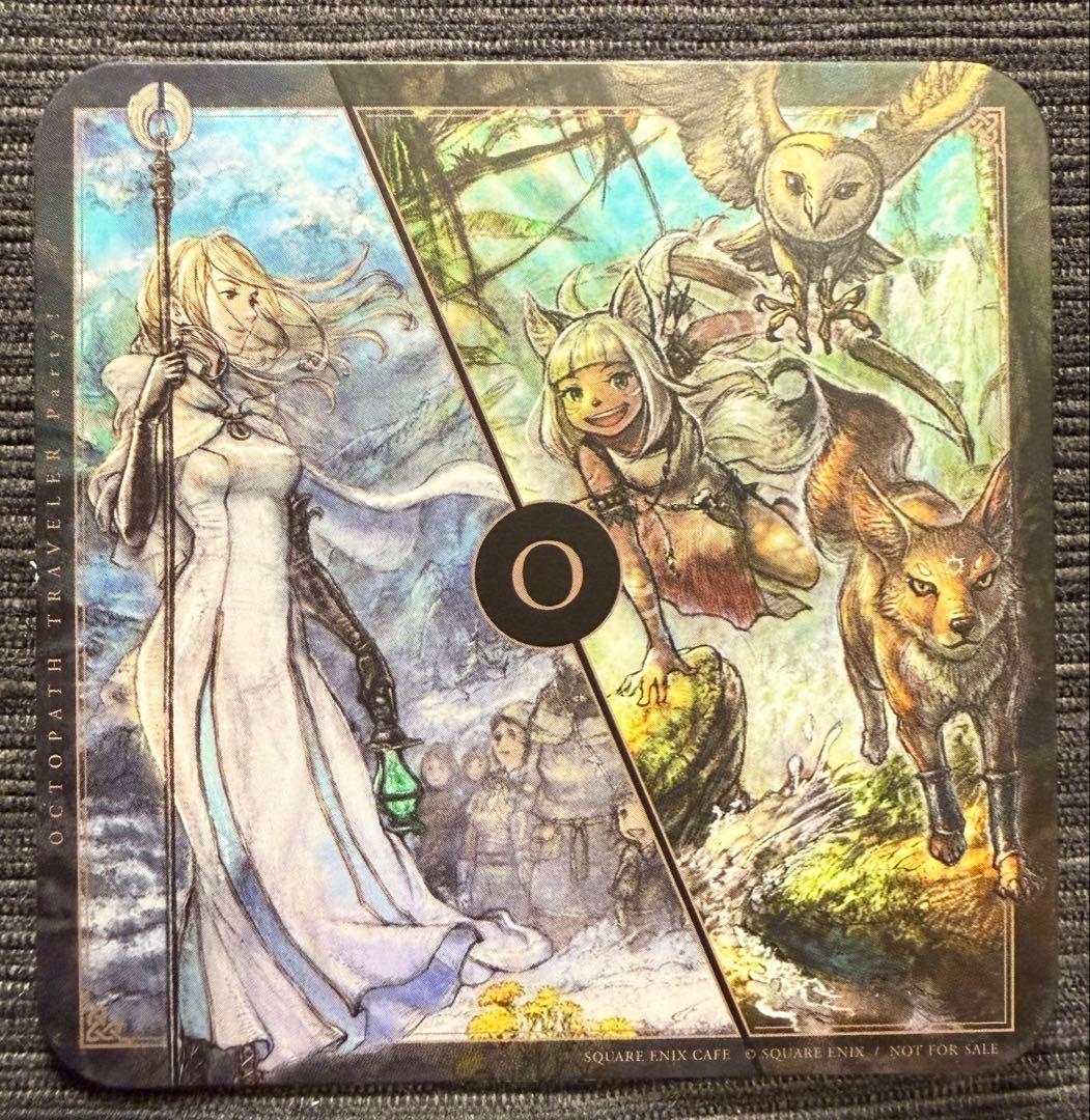 オクトパストラベラー コラボ カフェ特典コースター：前期コンプセット
