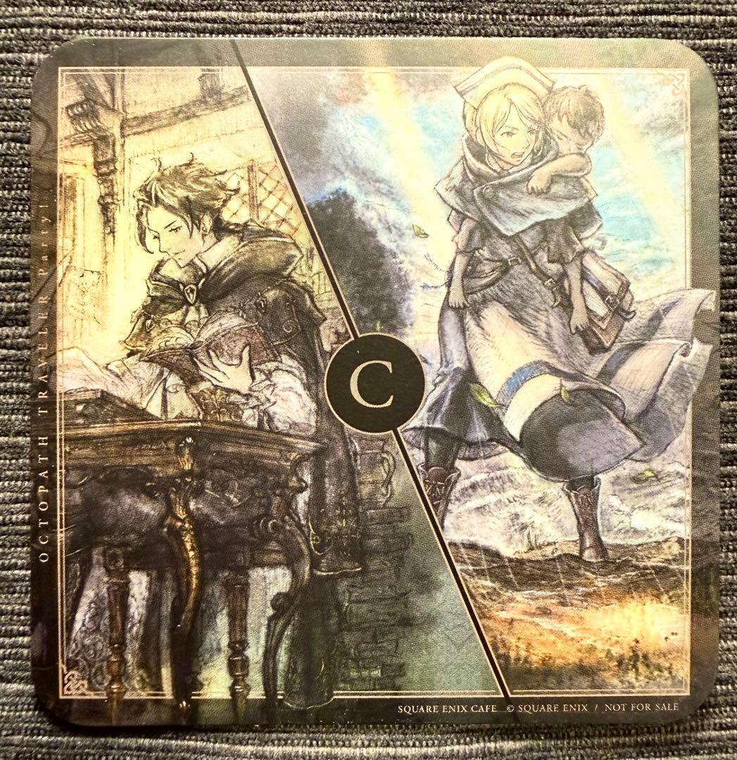 オクトパストラベラー コラボ カフェ特典コースター：前期コンプセット