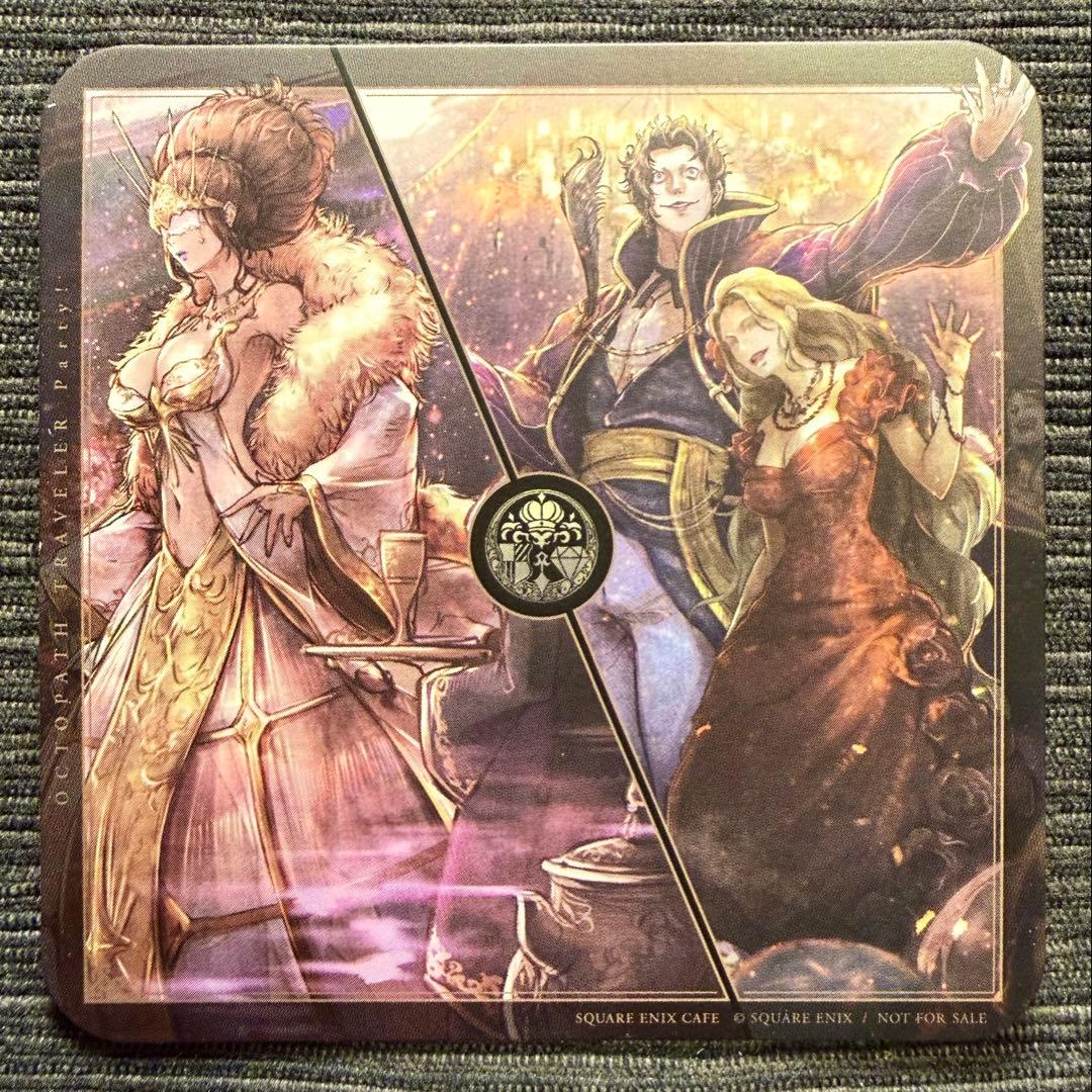 オクトパストラベラー コラボ カフェ特典コースター：前期コンプセット