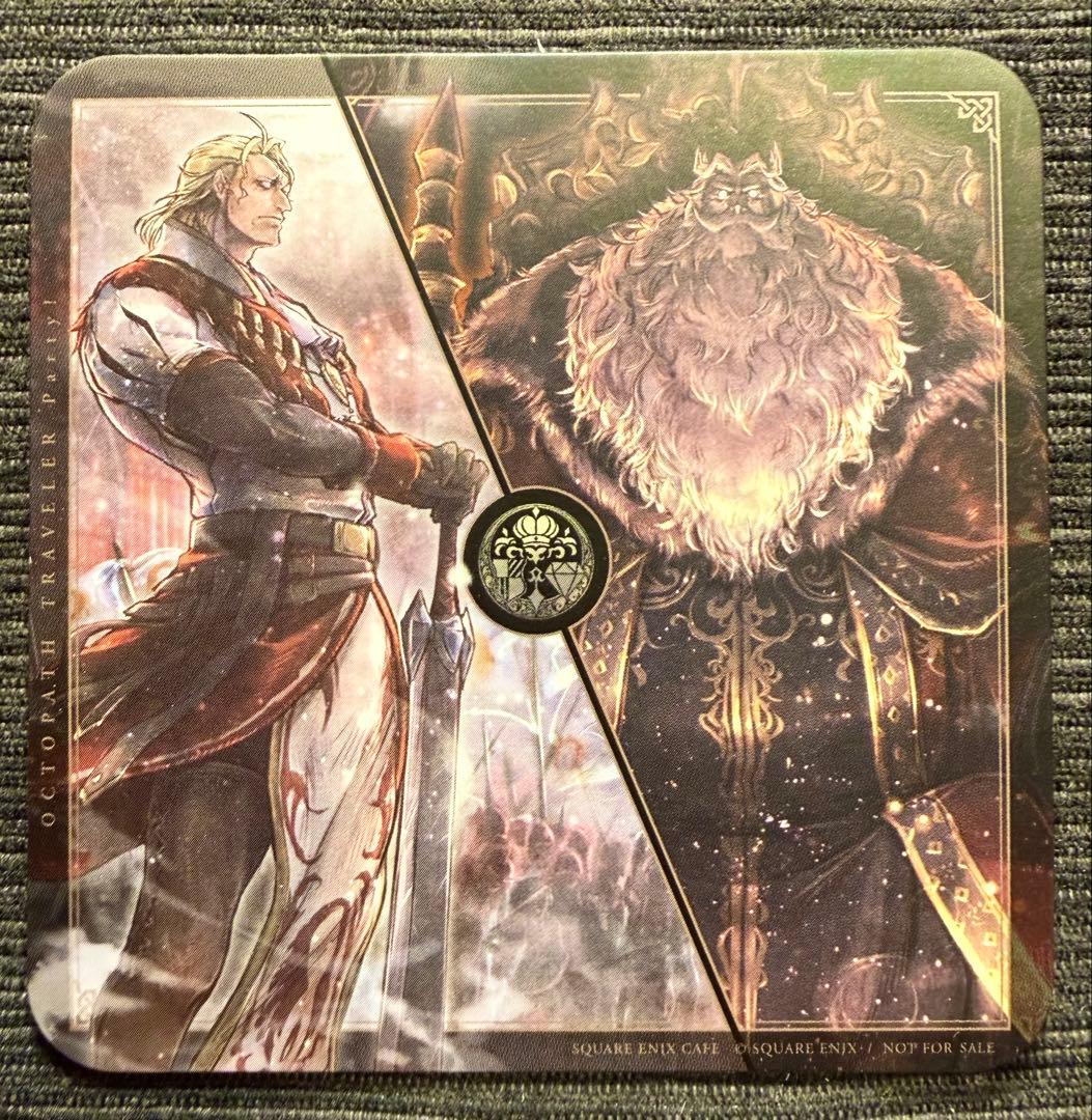 オクトパストラベラー コラボ カフェ特典コースター：前期コンプセット