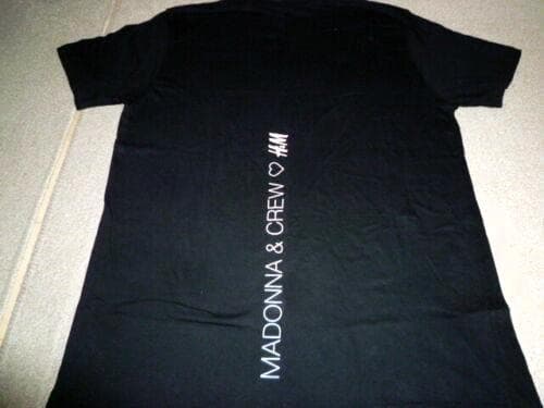マドンナ　MADONNA & CREW ♥ 　貴重 黒 Tシャツ　Lサイズ