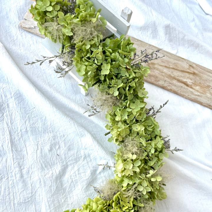 アナベル紫陽花 ガーランド