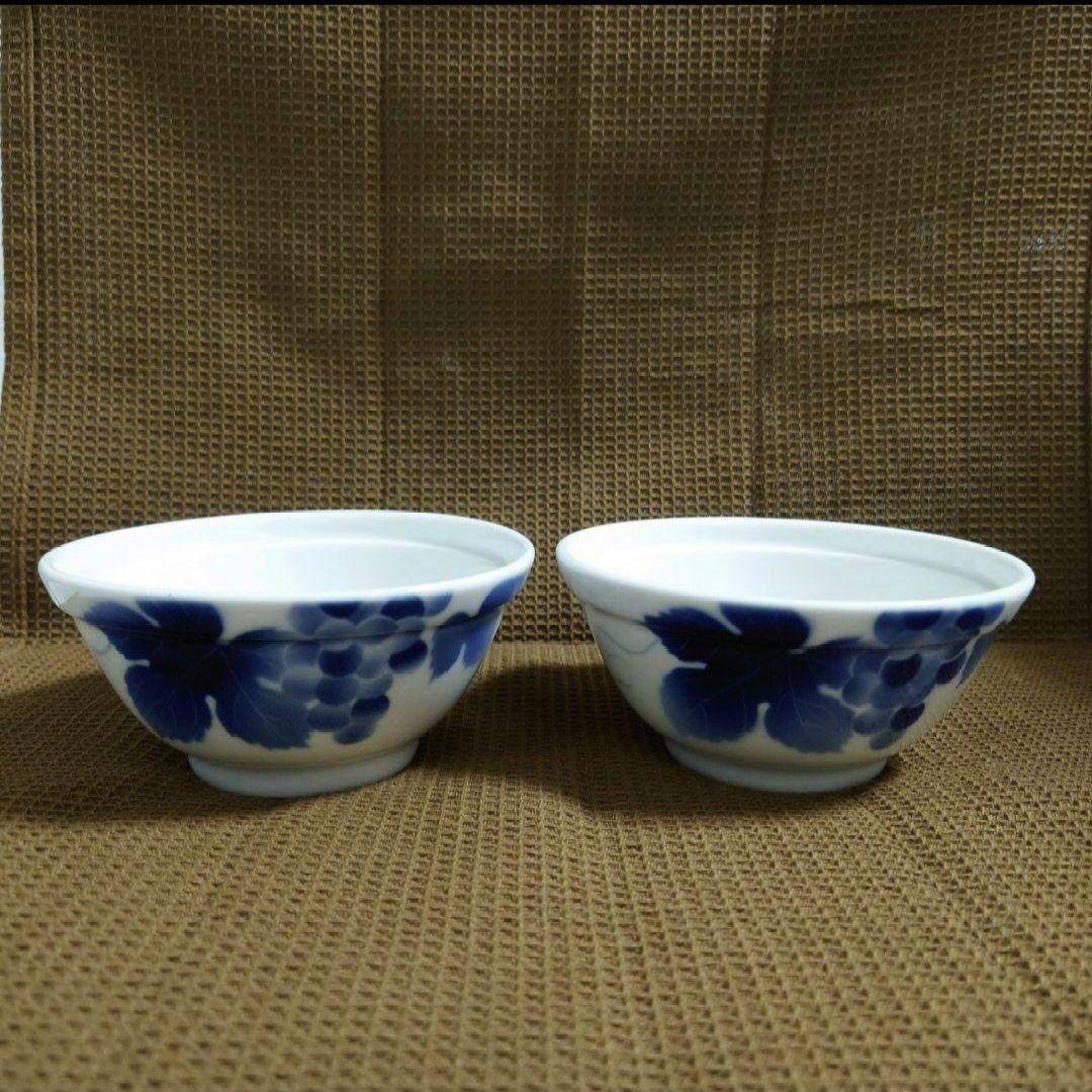 深川製磁 ブルーワイナリー蓋つき丼ぶり２個セット