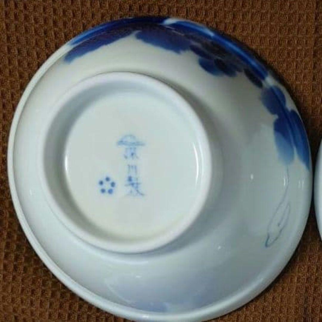 深川製磁 ブルーワイナリー蓋つき丼ぶり２個セット