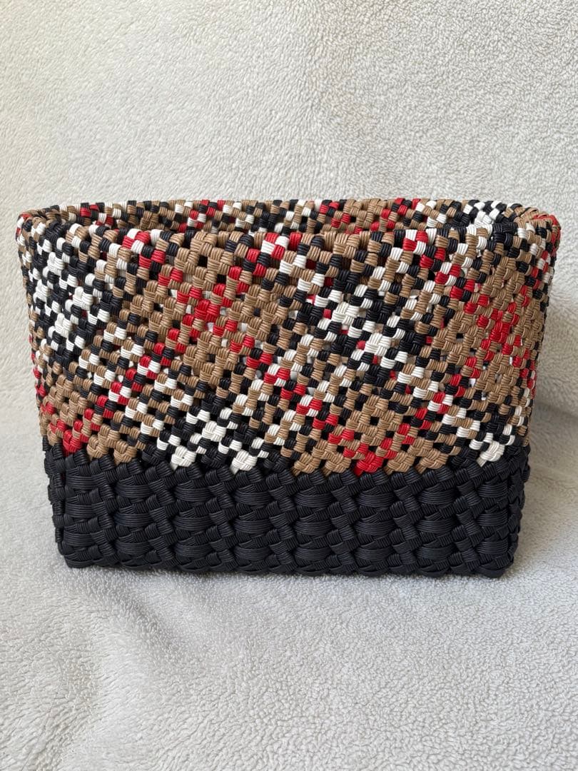 ちかこ　切替チェック　かごバッグ2個