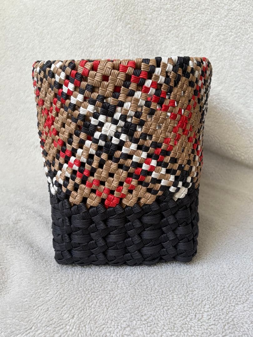 ちかこ　切替チェック　かごバッグ2個