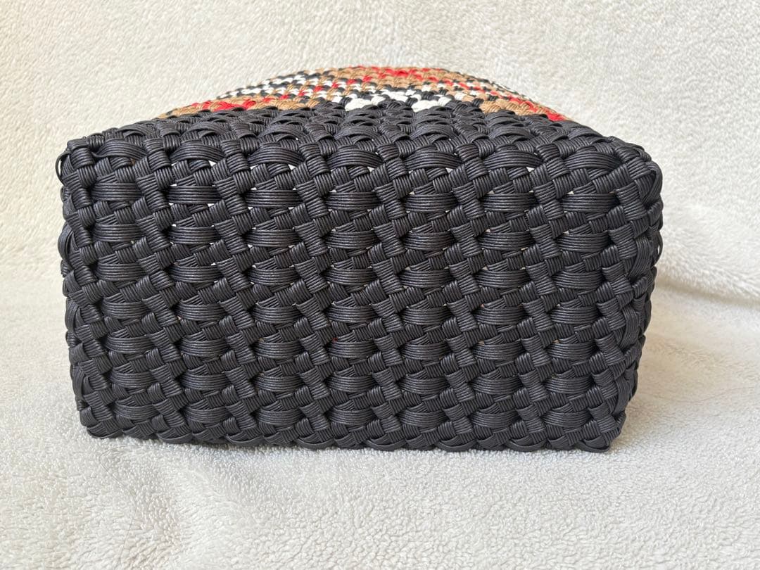 ちかこ　切替チェック　かごバッグ2個