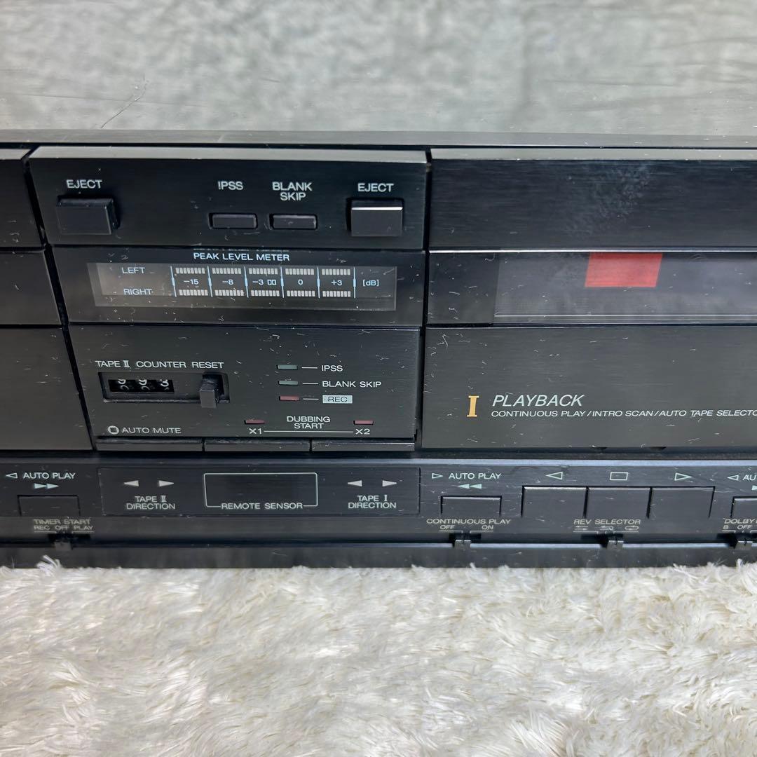 【【希少】赤井電機　AKAI　 A＆D　ダブルカセットデッキ　DT-W4000