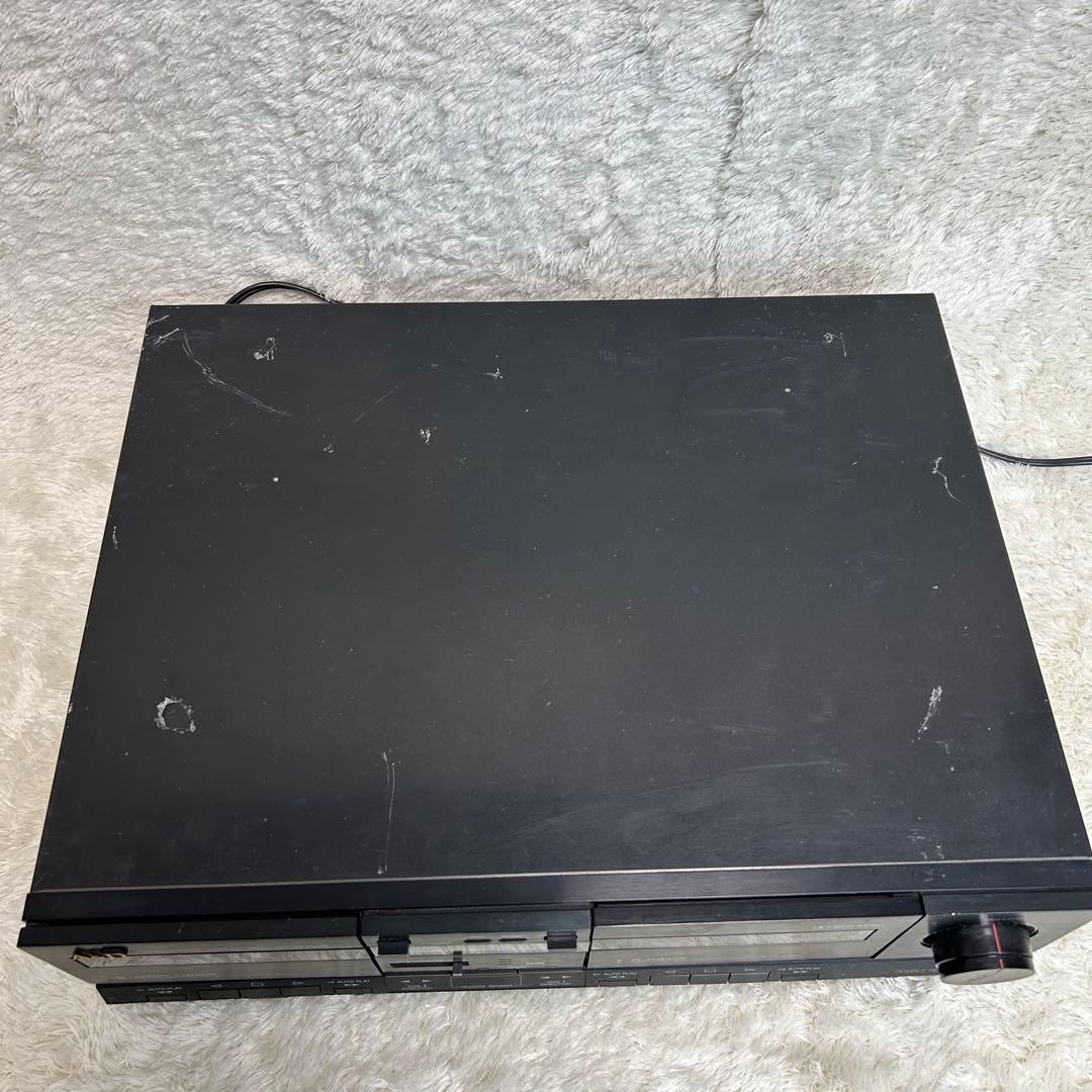 【【希少】赤井電機　AKAI　 A＆D　ダブルカセットデッキ　DT-W4000