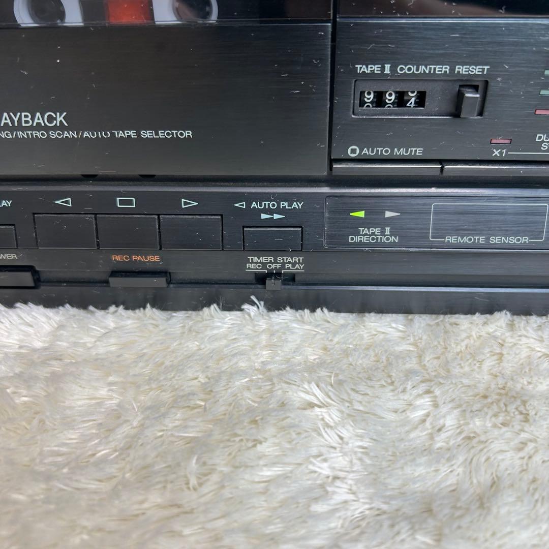【【希少】赤井電機　AKAI　 A＆D　ダブルカセットデッキ　DT-W4000