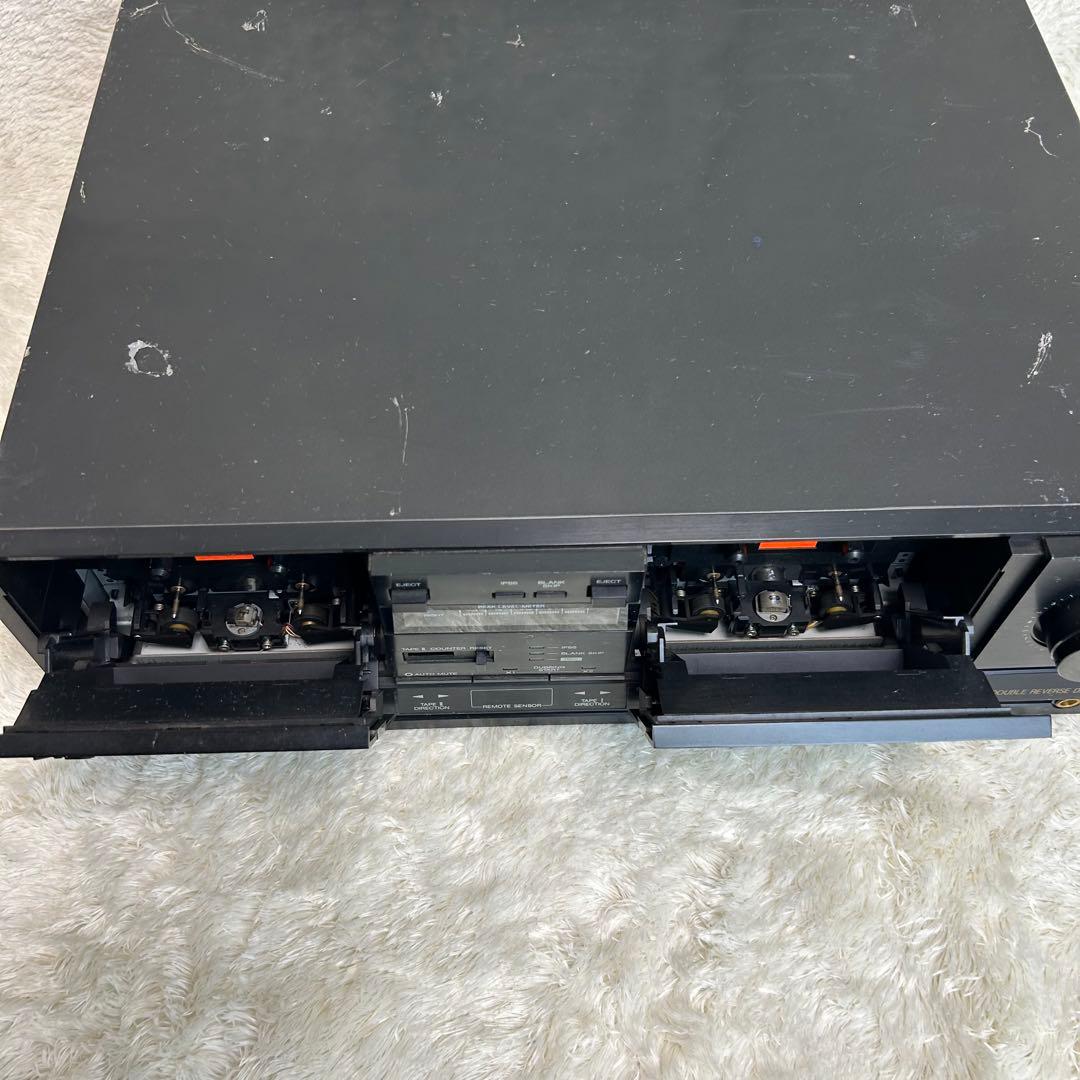 【【希少】赤井電機　AKAI　 A＆D　ダブルカセットデッキ　DT-W4000