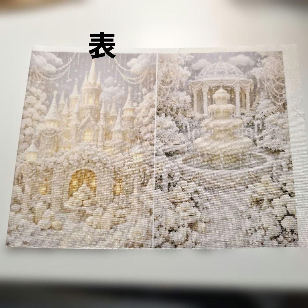 甘い祈りの庭パネル生地　ハンドメイド　パネルサイズポーチ