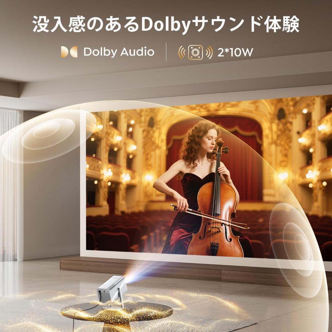 【新品】Netflix/YouTube/Switch等に対応４Kプロジェクター